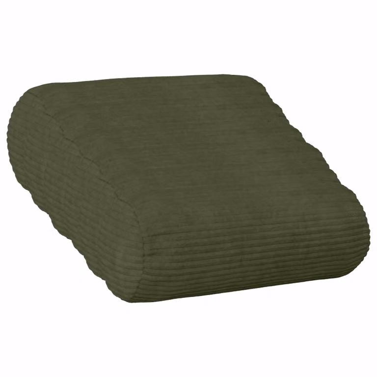 Set di 6 federe rotonde vidaXL HEERLEN in velluto a coste verde, Ø 15 x 40 cm