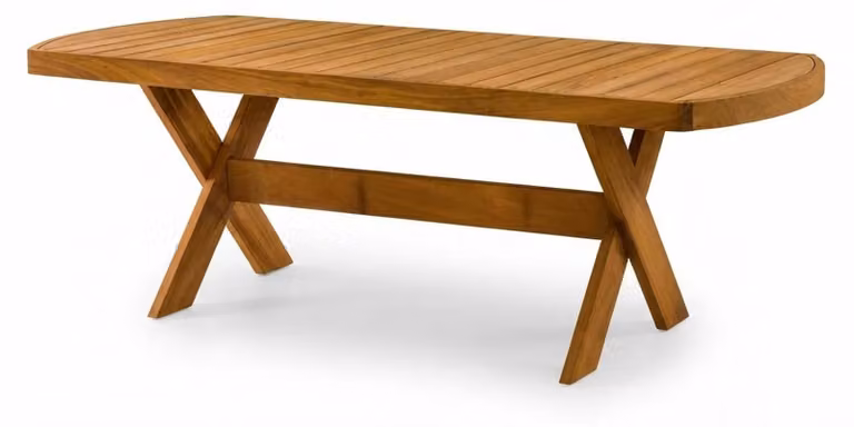 Moderner Brauner Esstisch Exklusiver Gartentisch Luxus Holztische
