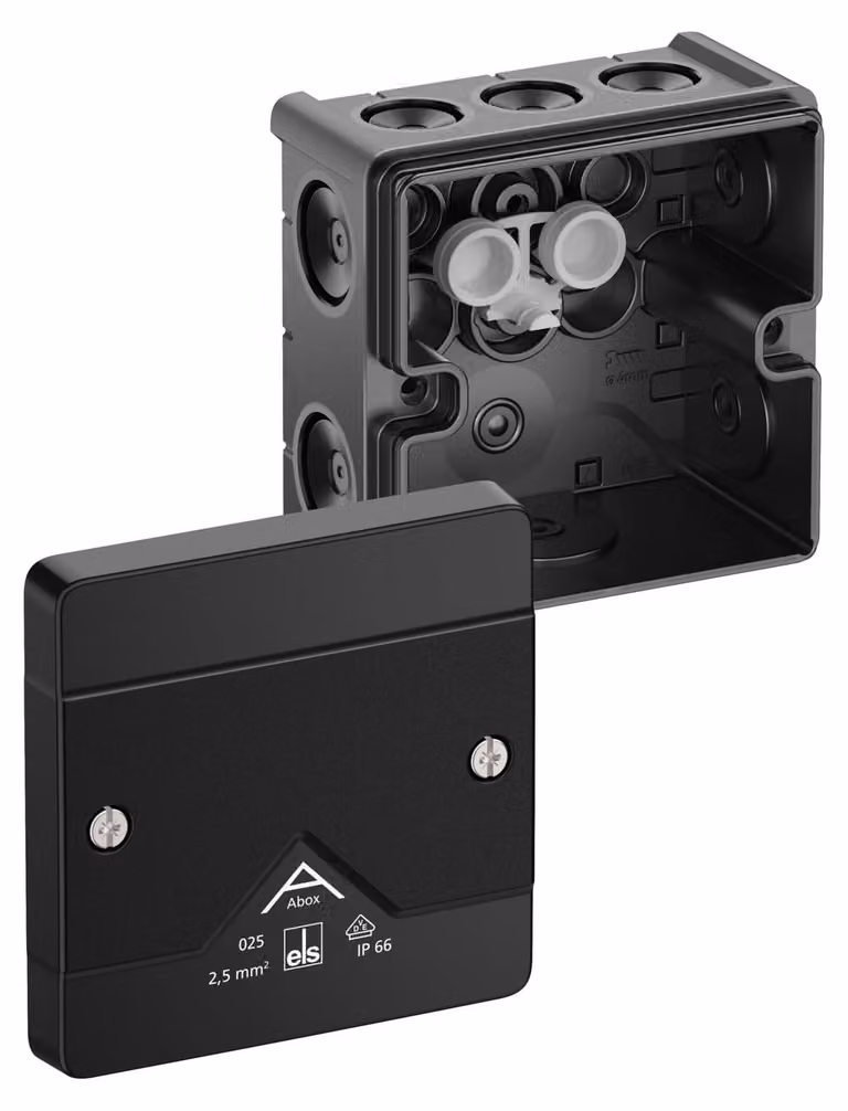 Scatola di giunzione IP66 - Scatola per montaggio esterno Abox 025-L/sw
