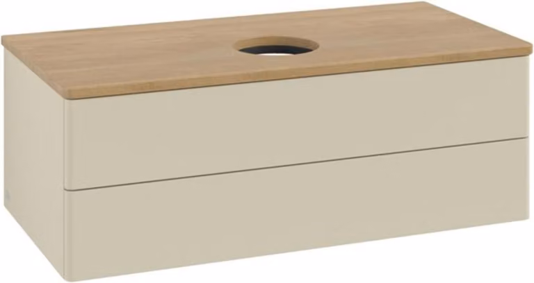 V&B Mobiletto senza struttura frontale - illuminazione Antao 100x36x50cm, WBP hon. Oa, si Gr m Lac
