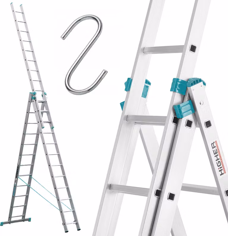 Scala Al, 3 x 12 pioli, 3,42 m, 7,96 m, 5,41 m, ALVE 7612