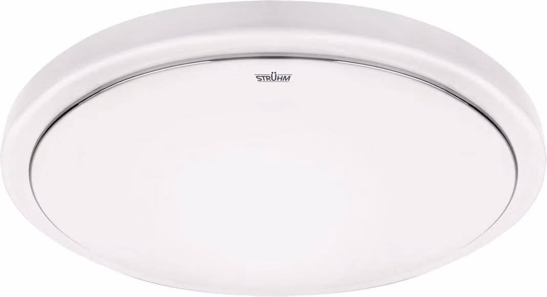 Plafond bagno moderno bianco rotondo Ø33cm sensore di movimento colore neutro LED 24W SOLA Struhm