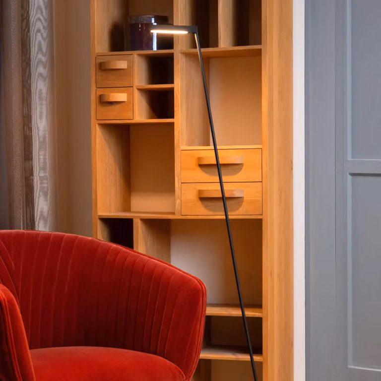 Lucide Lampada da terra a LED Lavale, dimmerabile, Nero, Soggiorno / Sala da pranzo, Metallo, Moderno, Lampada LED da terra