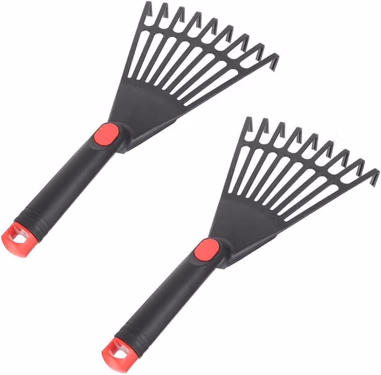 Set di 2 rastrelli manuali per giardino e balcone