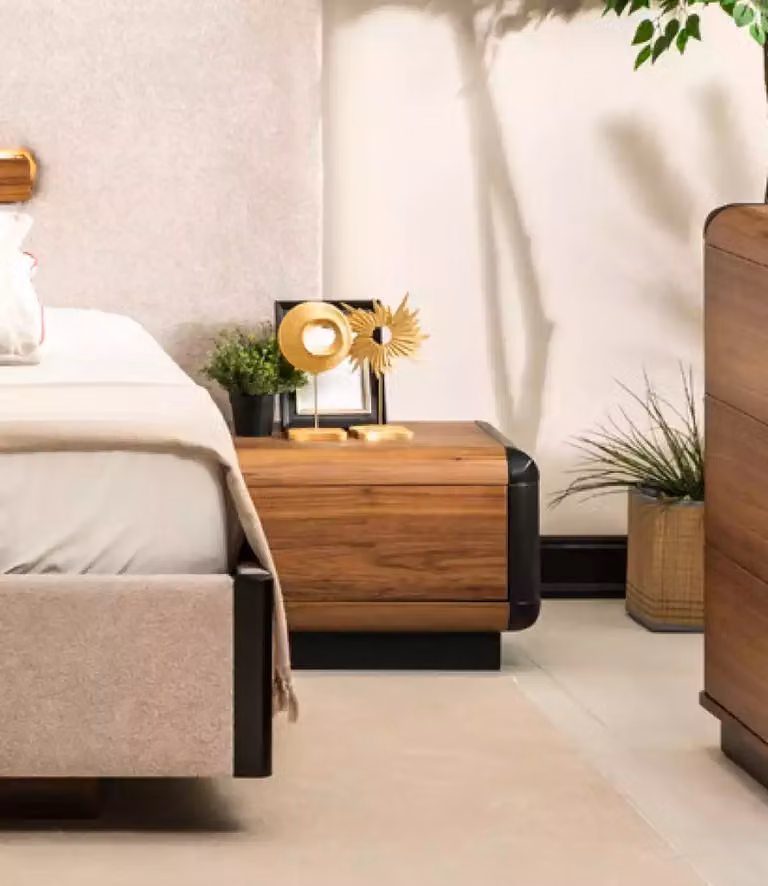 Nachttisch Luxus Holz Braun Tisch Konsolen Nachttische Stil Konsole