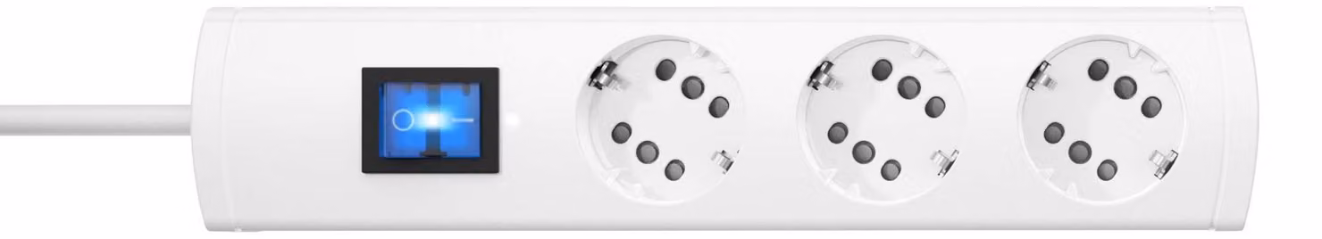 Kopp 234002010 Innenraum 6AC-Ausgänge 5m Weiß Verlängerungskabel (234002010)