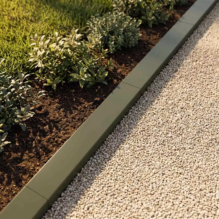 Set di 20 profili di copertura per giardino vidaXL in acciaio colore verde L 100 cm x P 10 cm x H 5 cm