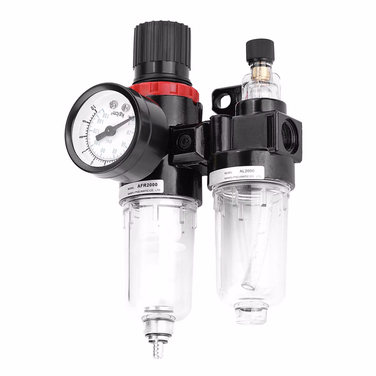 Filtro pneumatico a pressione regolatore lubrificatore trappola per l'acqua e l'umidità separatore di acqua e olio G1/4