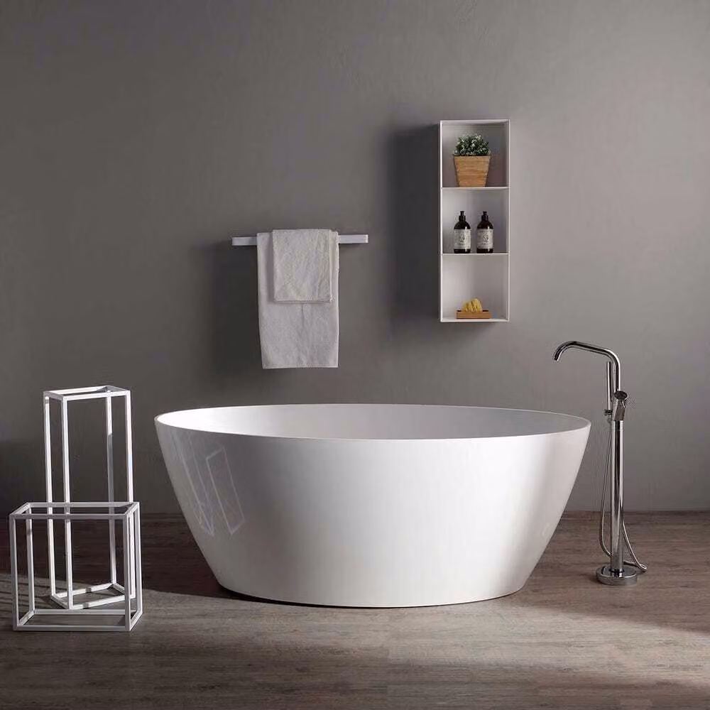 Vasca da bagno moderna in resina di marmo | Serena