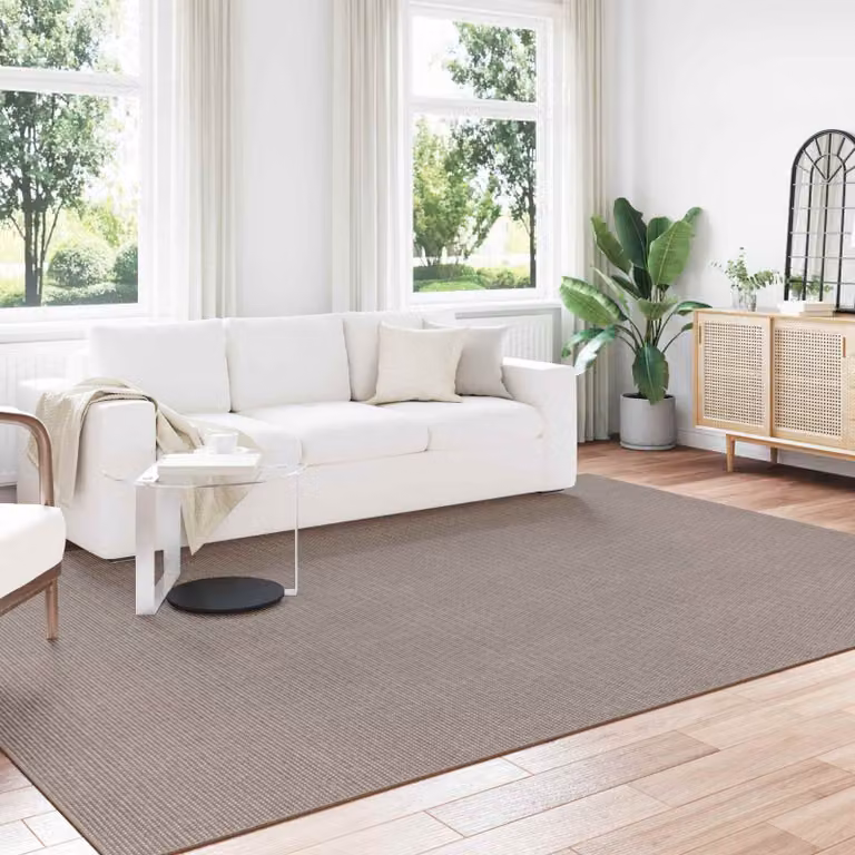 vidaXL Tappeto per interni LUGO moderno in poliestere, Crema e Taupe, L: 280 cm x P: 200 cm