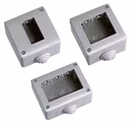 CONTENITORE DA PARETE PER APPARECCHI IP40 'SOLAR' 2 Posti