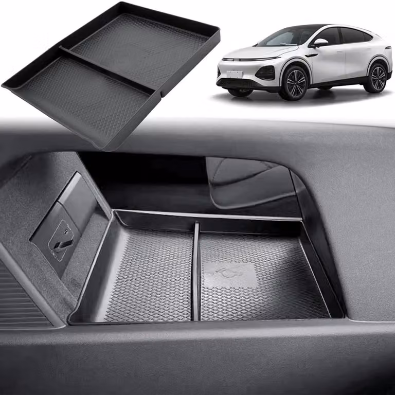 Contenitore portaoggetti per la console centrale, compatibile con Xpeng G6, modelli 2026 e 2027, organizer per interni, vano portaoggetti, colore nero