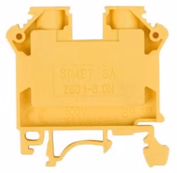 morsetto a 2 fili 6mm2 giallo NUOVO ZSG 1-6,0Nz 11421314