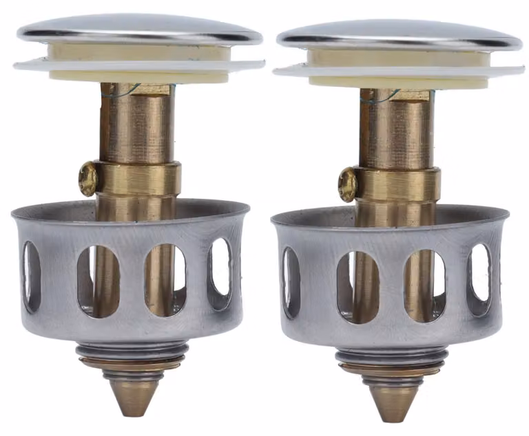 2 pezzi Push Bounce Core Universal Bullets Pop Up Sink Stopper Filtro di scarico per bagno