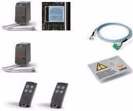 Kit di automazione per cancelli a battente Cardin K-BLTOW24 in alluminio nero
