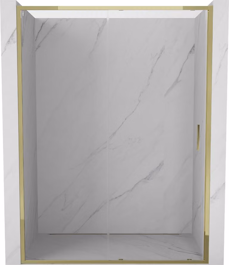Mexen Exo porta doccia scorrevole 160 cm, trasparente, dorato - 8151-160-000-50-00