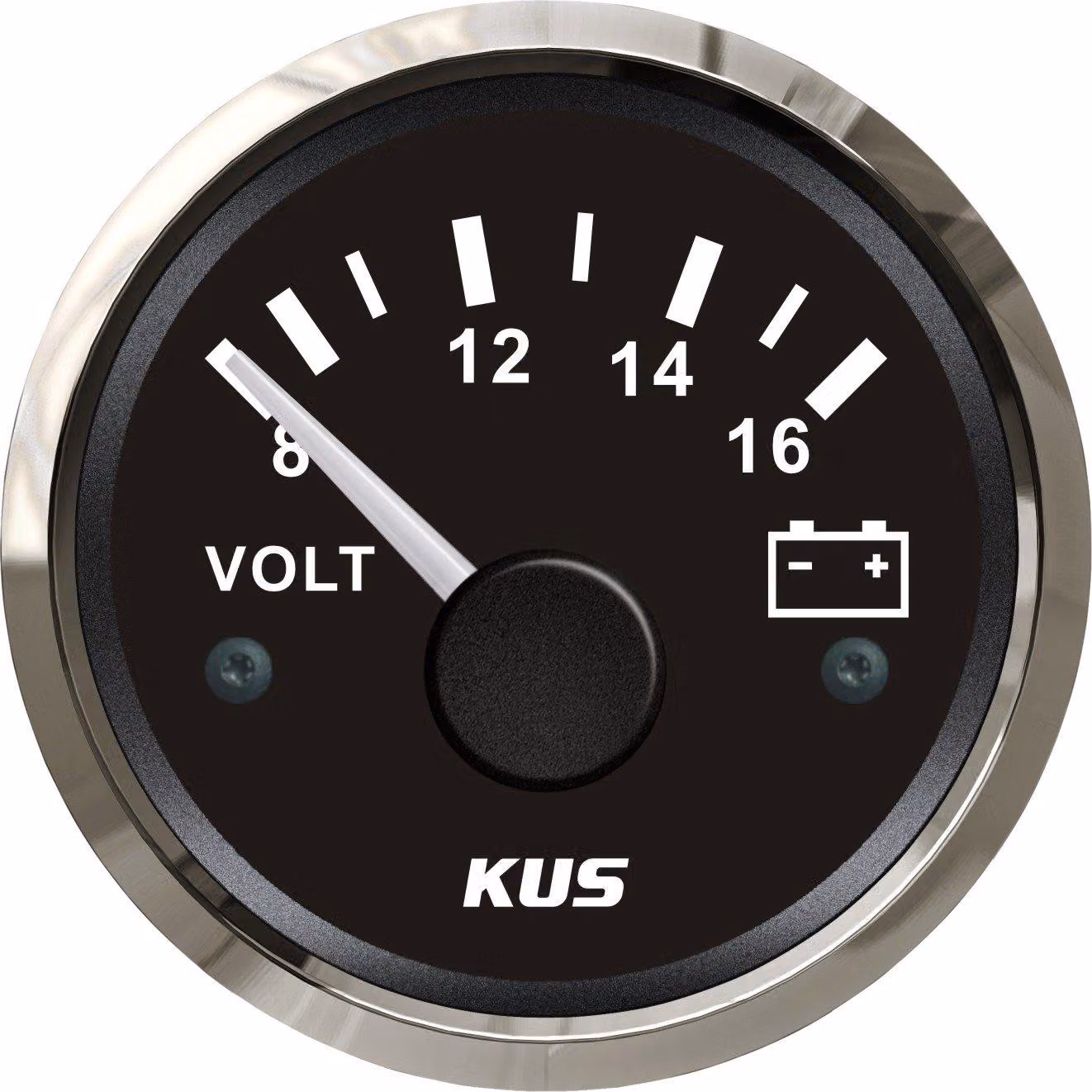 Volmetro impermeabile da 52 mm, 8-16V DC, con illuminazione di fondo a 12V