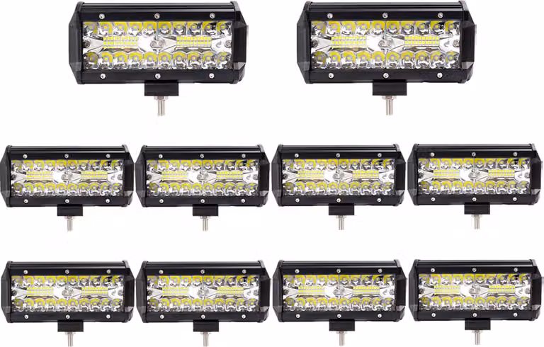 10X 120W LED lavoro barra luminosa, Greenmigo IP67 ausiliario lavoro luce LED proiettore luce di lavoro