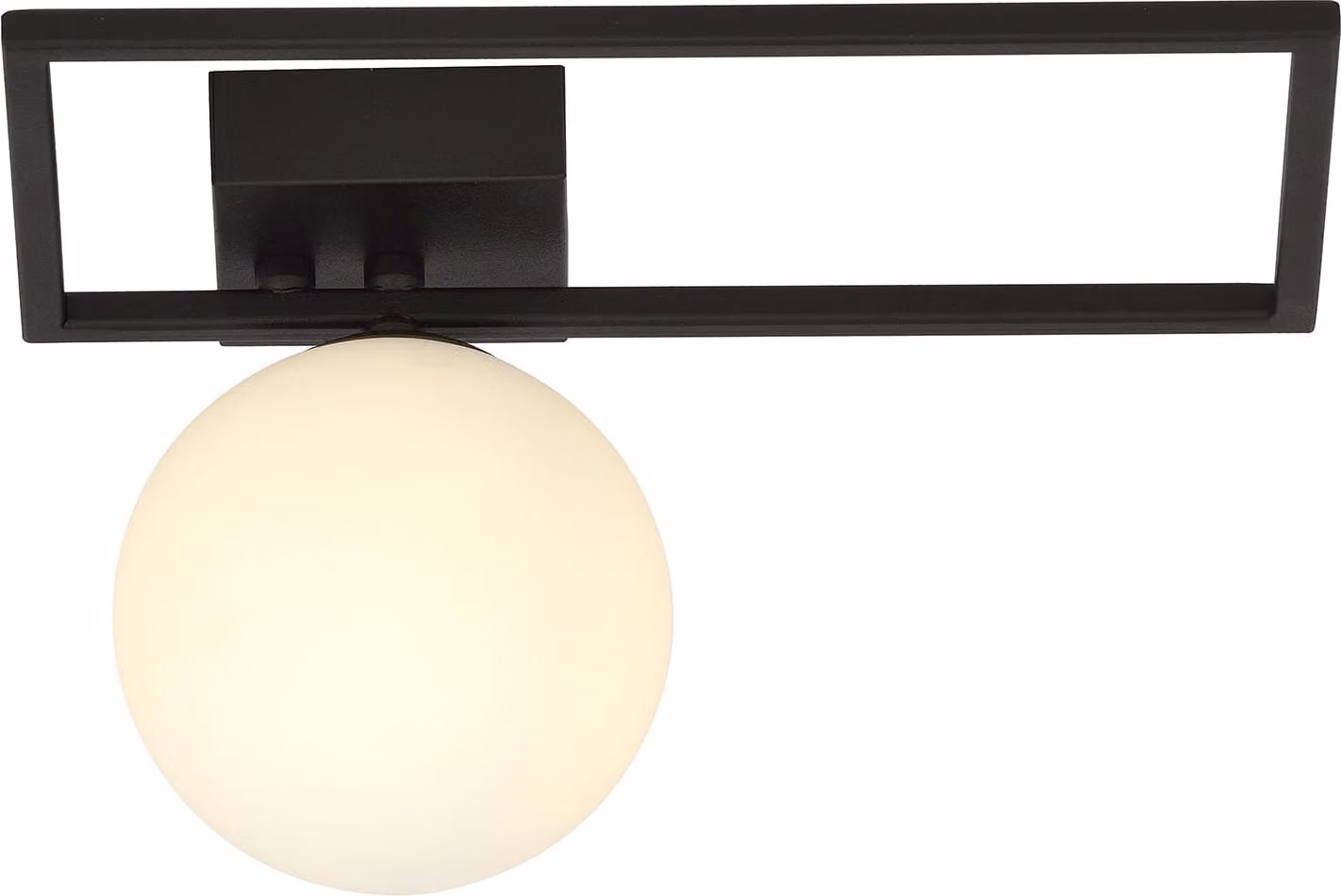 Lampada da soffitto Emibig 1xE14 40W IMAGO 1D NERO/OPALO 1130/1D