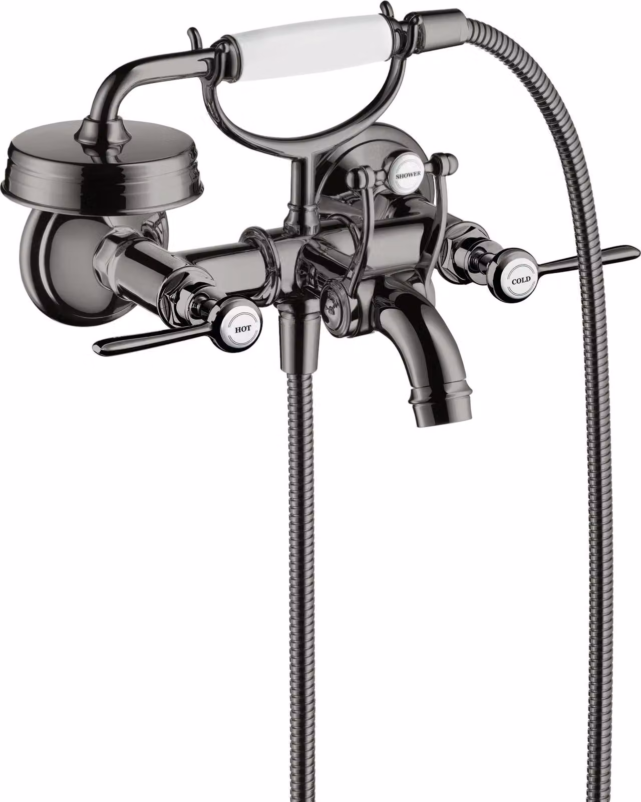 hansgrohe AXOR Montreux Mitigeur bain douche 2 poignées, montage apparent, béqu'illes, saillie 220mm, 16551330, 16551330