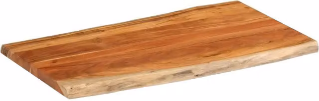 Piano Tavolo Rettangolare in Legno di Acacia Marrone vidaXL L/P/H: 120 x 60 x 3,8 cm – 1