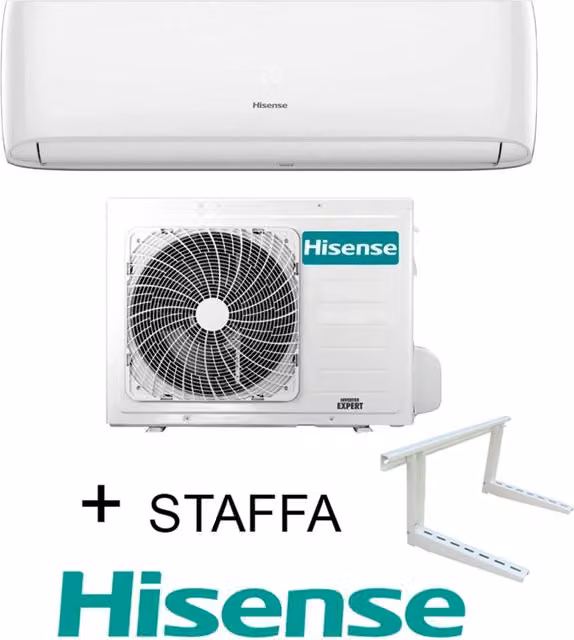 Climatizzatore Hisense Inverter serie EASY SMART 12000 Btu + STAFFA CA35MR05G + CA35MR05W R-32 Wi-Fi Optional Classe A++/A+