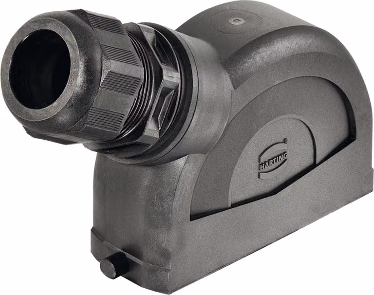 HARTING Han ECO 24B Custodia con pressacavo, 1xM40 uscita cavo laterale, per 1 staffa (nella parte inferiore) - 1