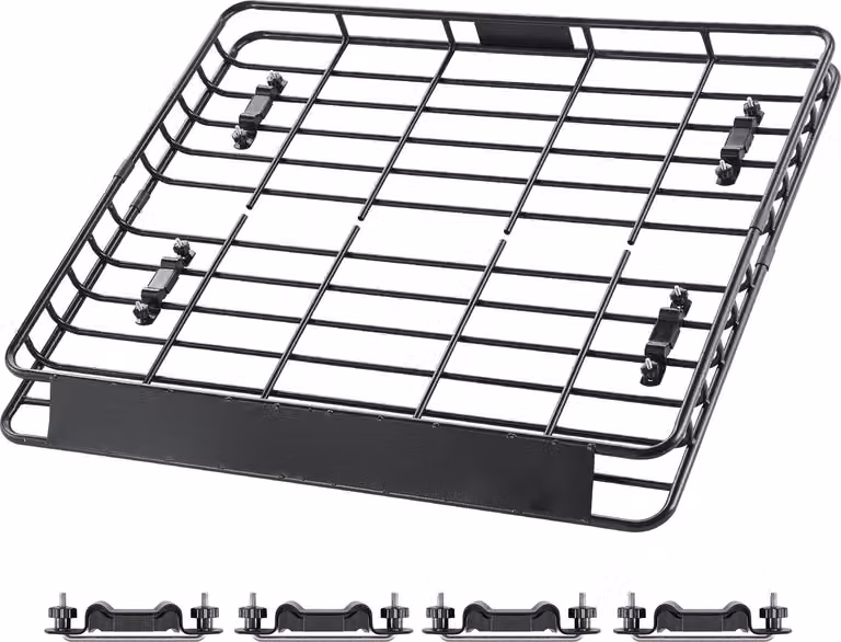 SucceBuy portapacchi cesto portabagagli tetto auto 1095x1270x105mm per camion e SUV
