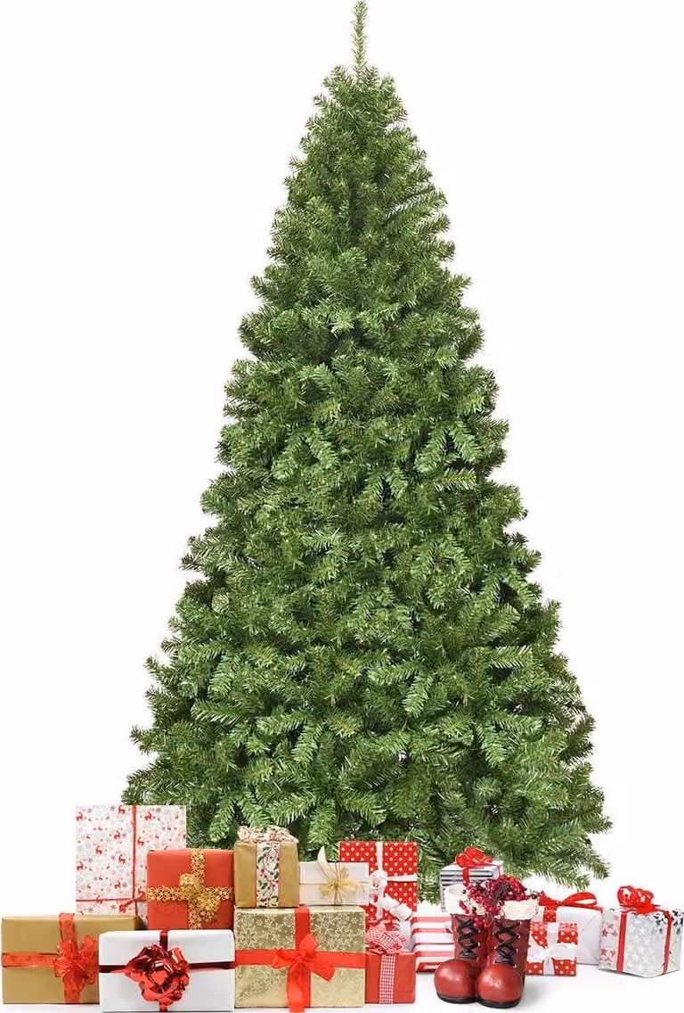 Albero di Natale artificiale da 230 cm con supporto in metallo