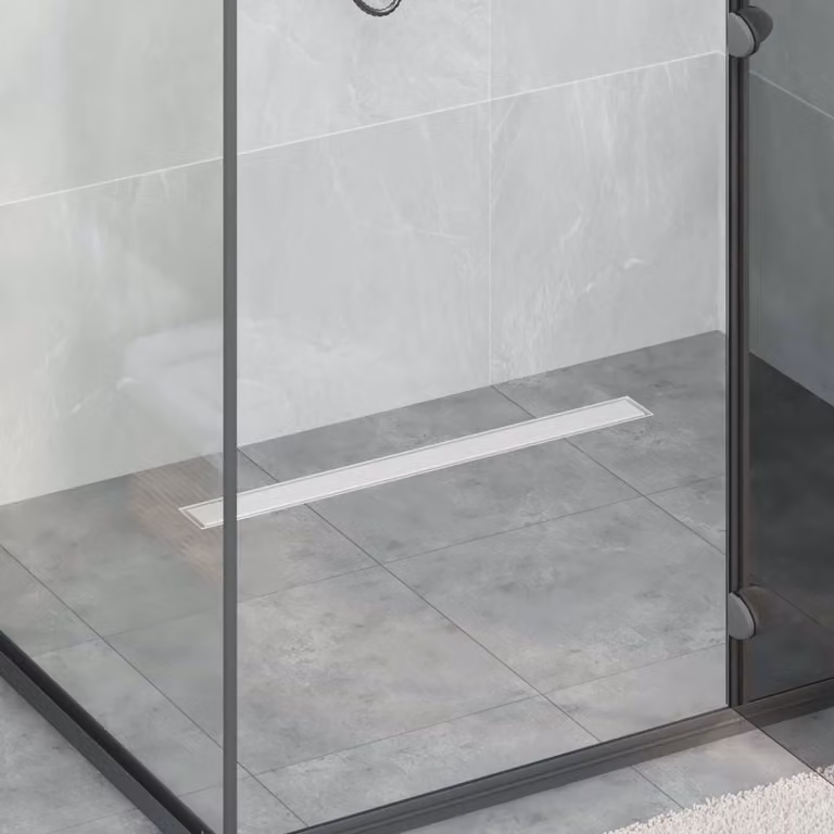 Drenaggio doccia 2 in 1 vidaXL in acciaio inox 304 color argento, Lunghezza: 70 cm
