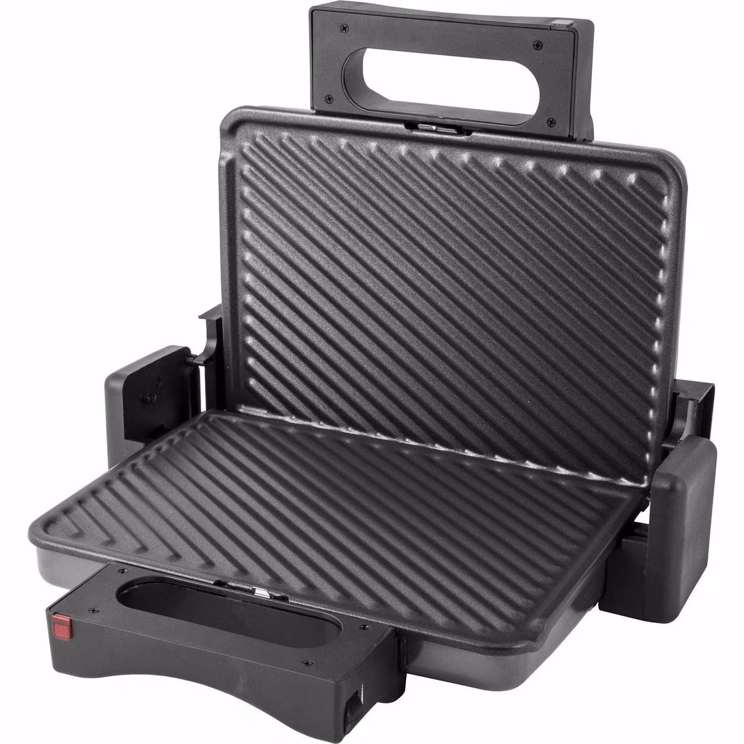 Bistecchiera Elettrica DICTROLUX Double Plate da 2000 Watt con Piastre in Alluminio Rimuovibili, Colore Nero – 1