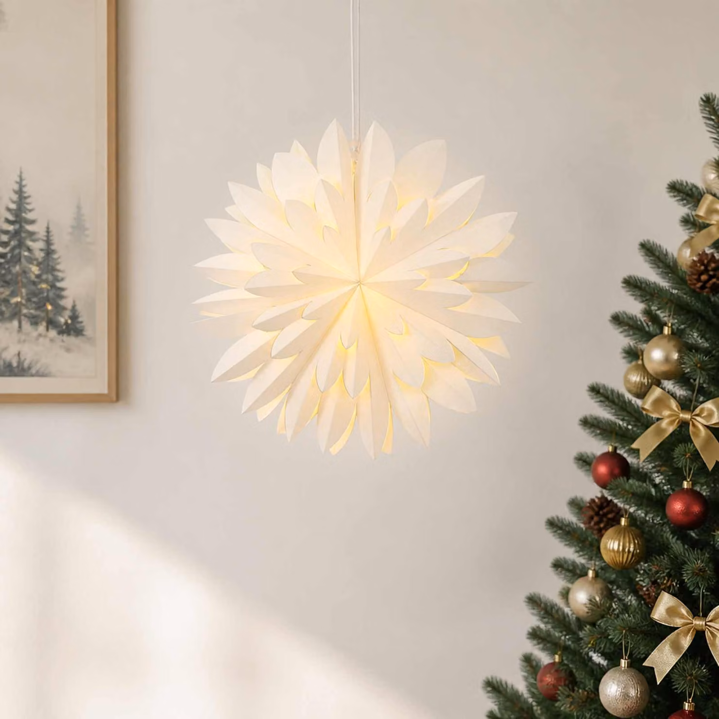 vidaXL Illuminazione Natalizia RAAHE 10 LED Bianco caldo