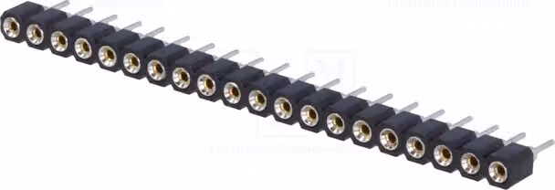 2x Zoccolo: PIN: 20, connettore a montaggio su circuito (THT) placcato in oro, modello DS1002-01-1*20V13, zoccolo di precisione
