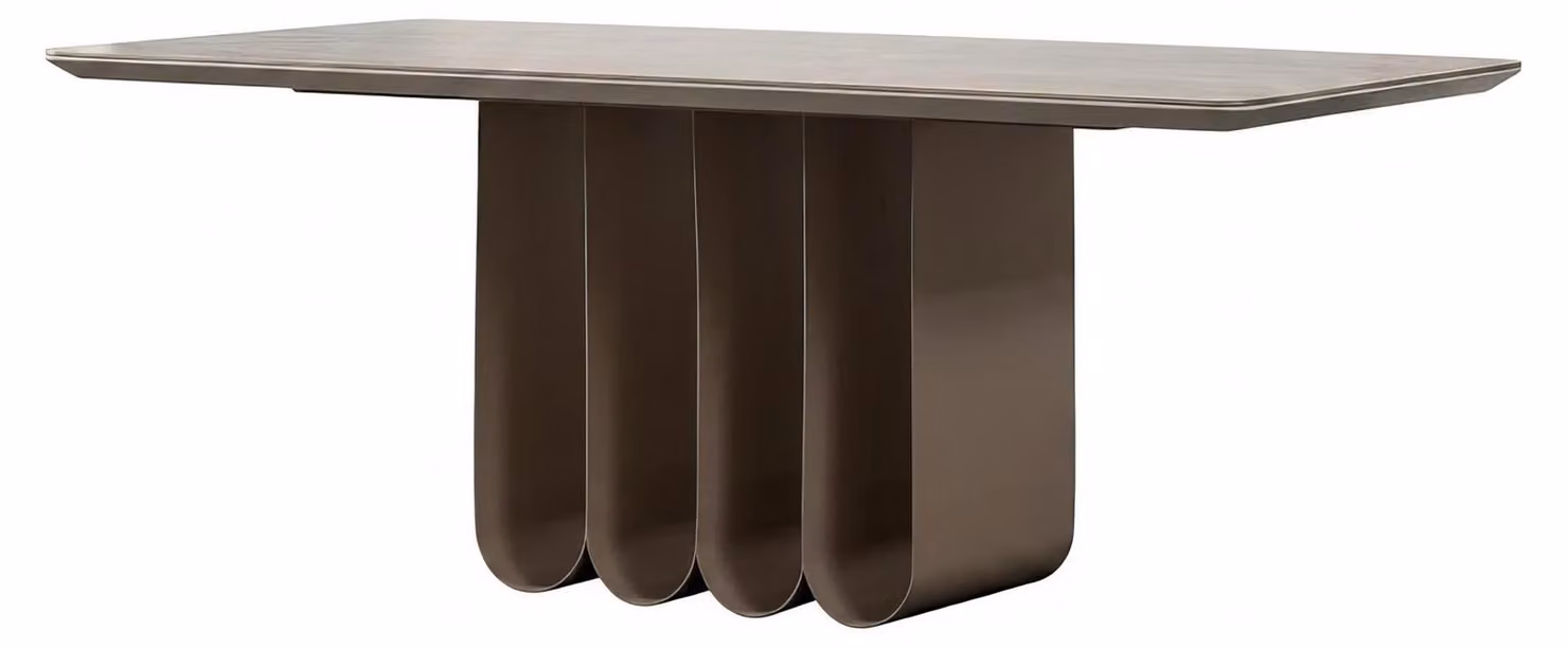 Tavolo da pranzo moderno, color marrone, design tavolo da cucina, tavolo per sala da pranzo