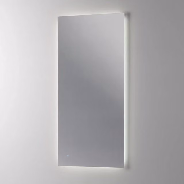 Specchio rettangolare con LED e comando touch AQA DESIGN nero L: 90 cm, H: 60 cm – 1