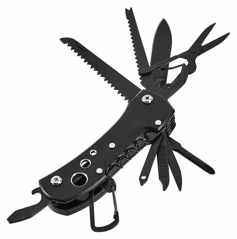 Amazon Basics Coltellino multiuso - 15 in 1 con custodia
