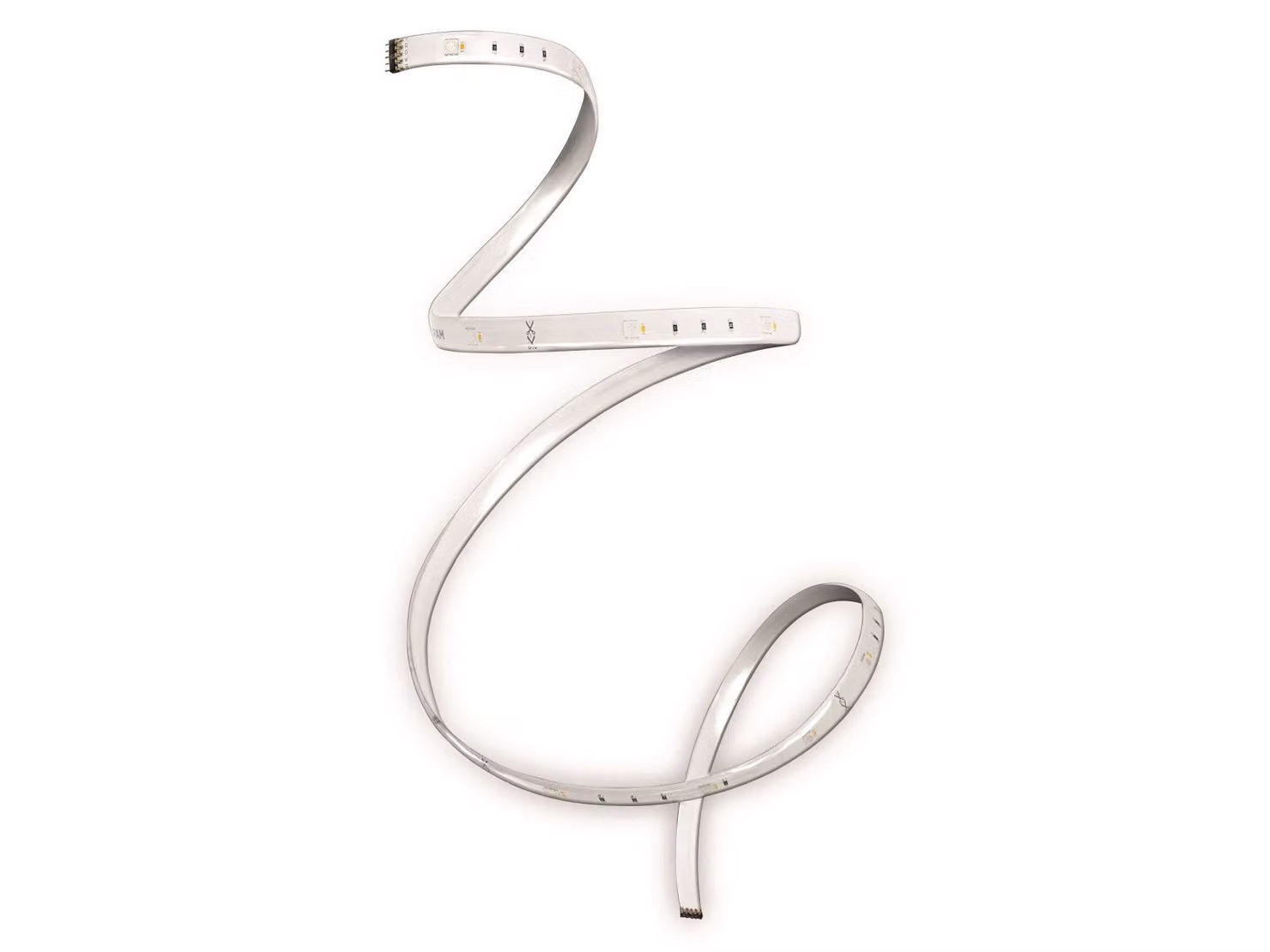 Strisce LED decorative LEDVANCE SMART+ da 1 metro, con tecnologia RGB e tonalità calda, in silicone trasparente, dimmerabili, con grado di protezione IP20, ideali per l'illuminazione indiretta in ambienti interni