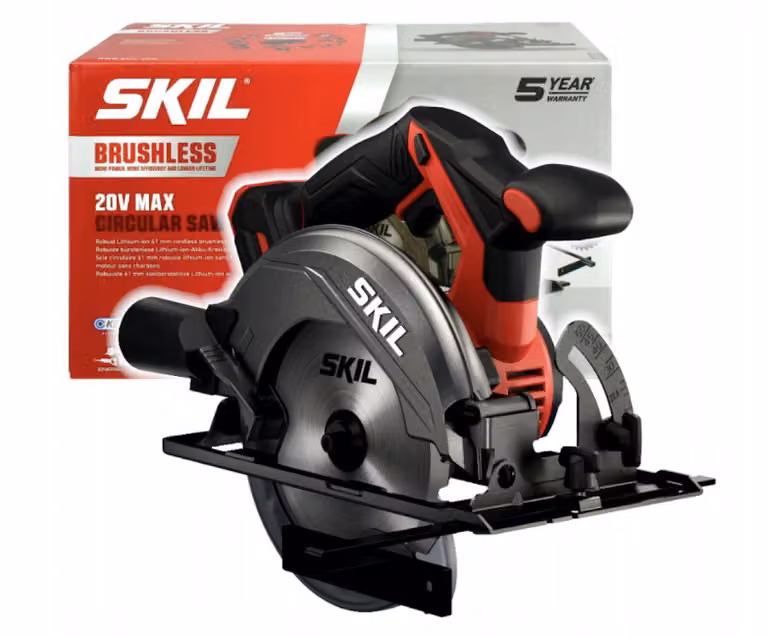 SKIL 5830AA Handkreissäge (1400 W, bis 66 mm tiefe Schnitte, für Bretter/Latten)