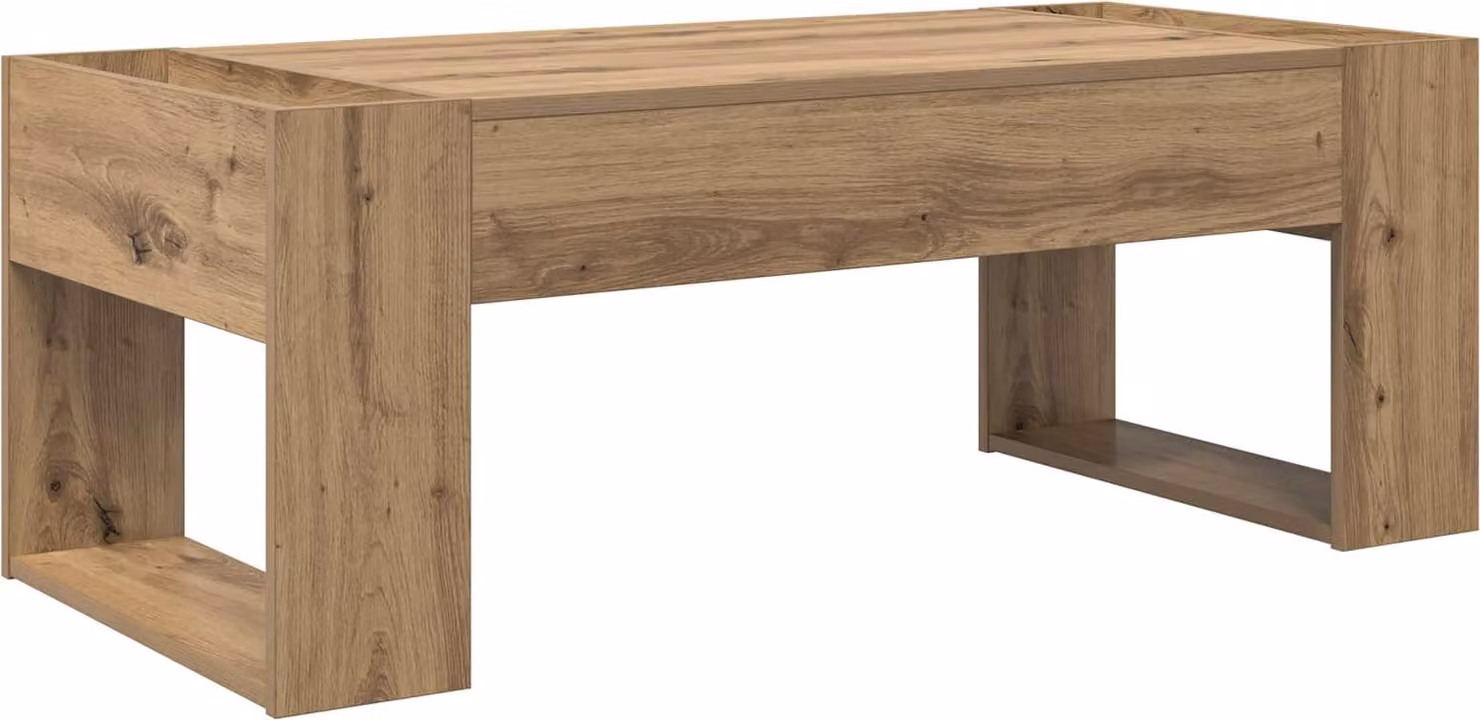 Tavolino da salotto Rovere artigianale 110 x 50 x 41 cm