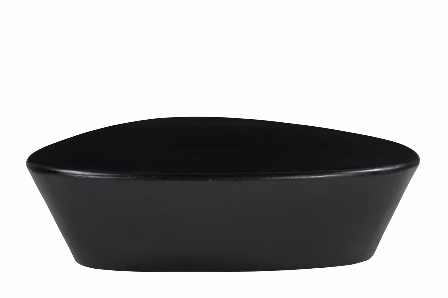 Tavolino SIT | piano triangolare | legno massello di mango, nero | L 107 x P 78 x H 30 cm | 14786-11 | Serie BLACK SMOOTH