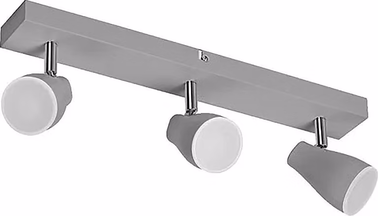 LEDVANCE LED SPOT PEAR spot a plafone 430mm, grigio, 12,9W, 630lm, fornisce una luce direzionale con colore bianco caldo, con faretto flessibile GU10, lampada GU10 inclusa, classe di protezione IP20, 2700K