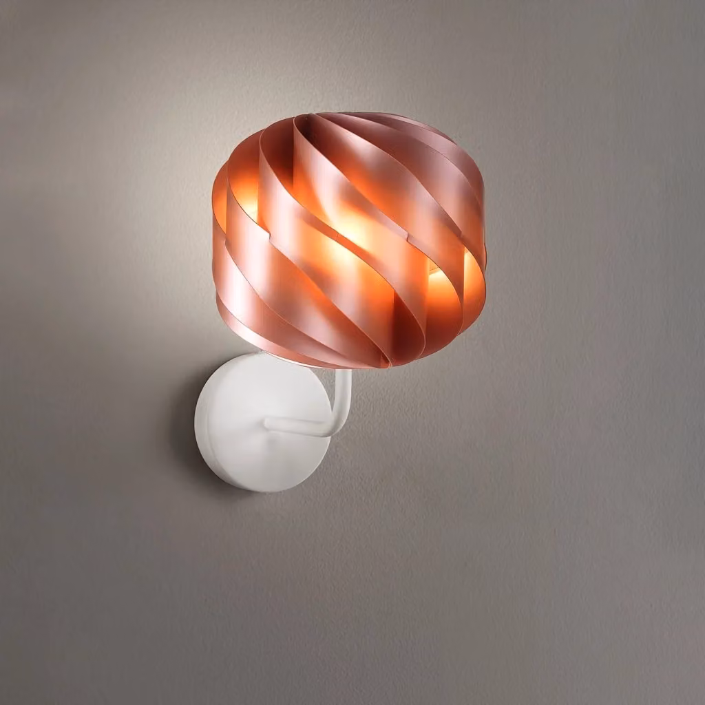Applique Moderna Globe Linea Zero Polilux in Rame e Metallo con 1 Luce E27 – 2