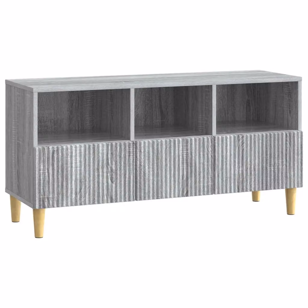 Mobile TV moderno DESIGN IN in legno ingegnerizzato grigio, L 102 x P 34,5 x H 50 cm – 2