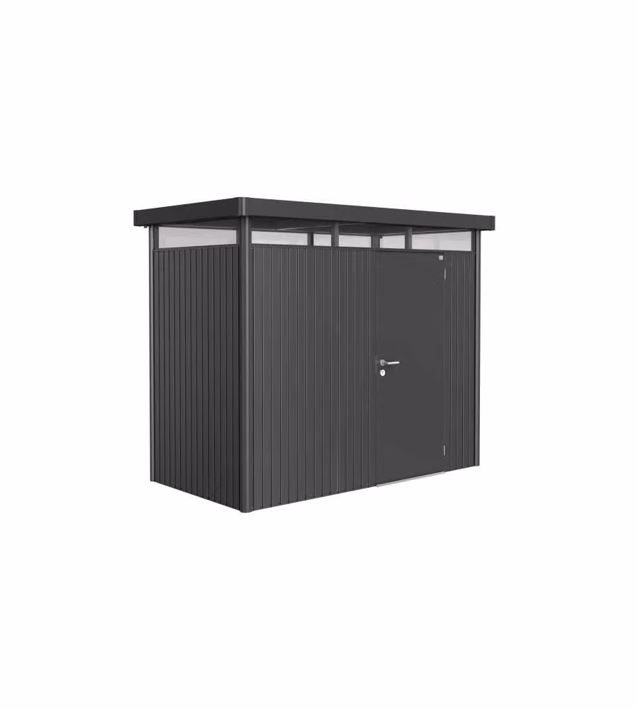Casetta HighLine Misura H1 grigio scuro metallizzato, porta standard