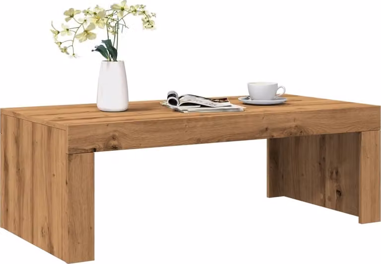 Maison Exclusive - Tavolino Artisan in rovere 102x50x35 cm Materiale ligneo
