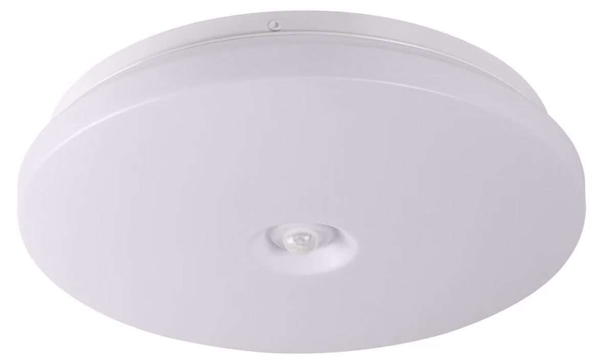 Plafoniera LED rotonda con sensore PIR FOGLER, bianca, 24 W, luce neutra, 1800 lm, plastica, dimensioni: 7x38x38 cm, IP20, Kanlux