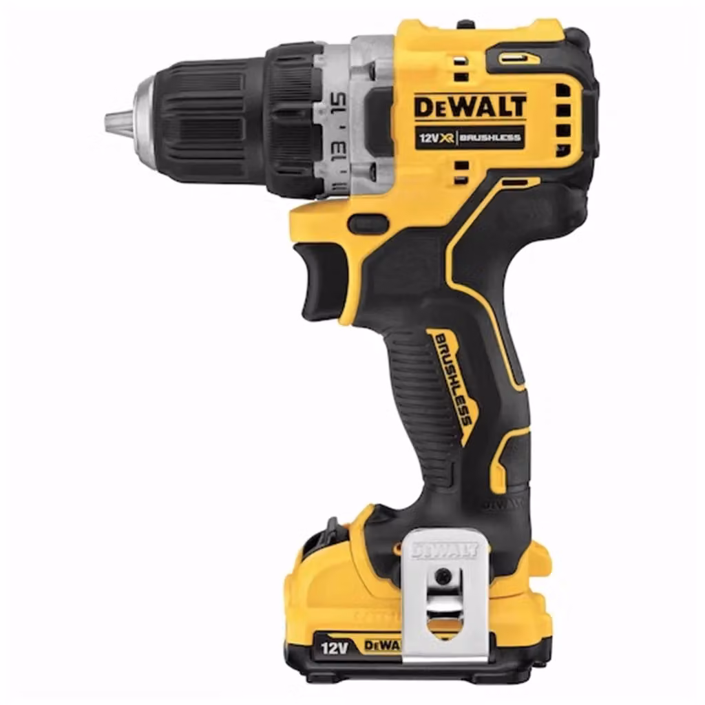 Trapano avvitatore DeWalt DCD701D2 da 12V giallo con 2 batterie ricaricabili da 2 Ah e caricatore – 2