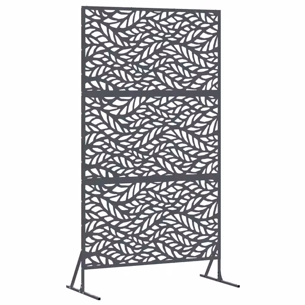 Paravent per Privacy vidaXL in Acciaio Semitrasparente, Colore Antracite, L 100 x P 50 x H 180 cm – 2