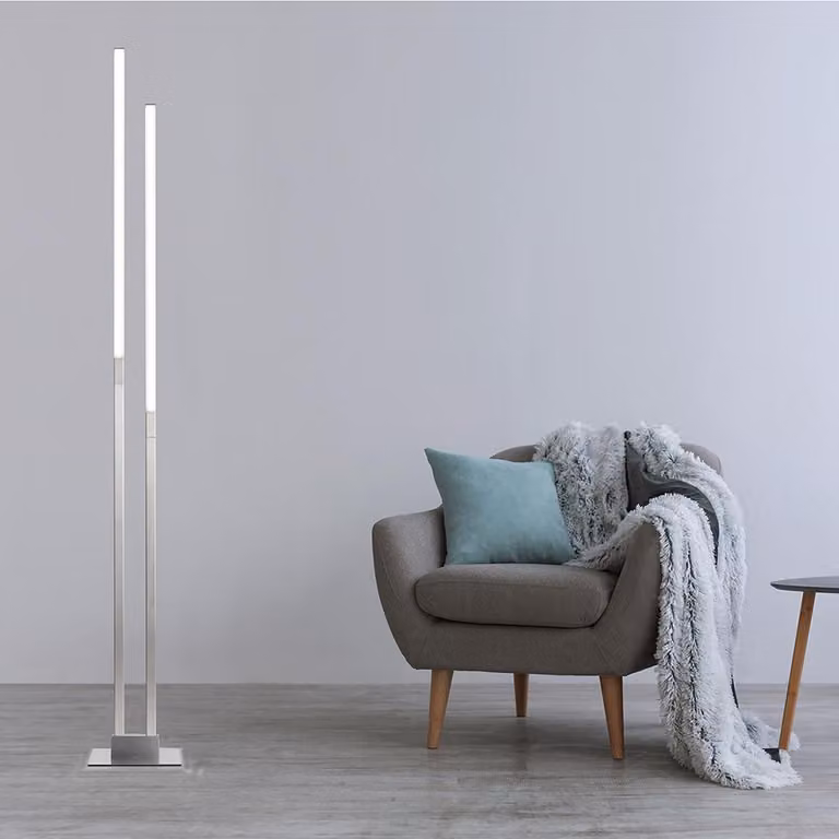 MeLiTec Lampada da terra LED da salotto, lampada da terra WiFi dimmerabile, Alexa e Google Assistant, modalità scena, modalità musica, modalità fai-da-te, camera da letto, gaming