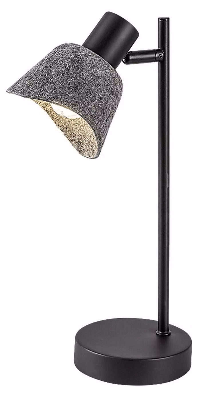 Rabalux 74018 Lampade da tavolo Farelia E14 1X MAX 10 feltro metallico nero